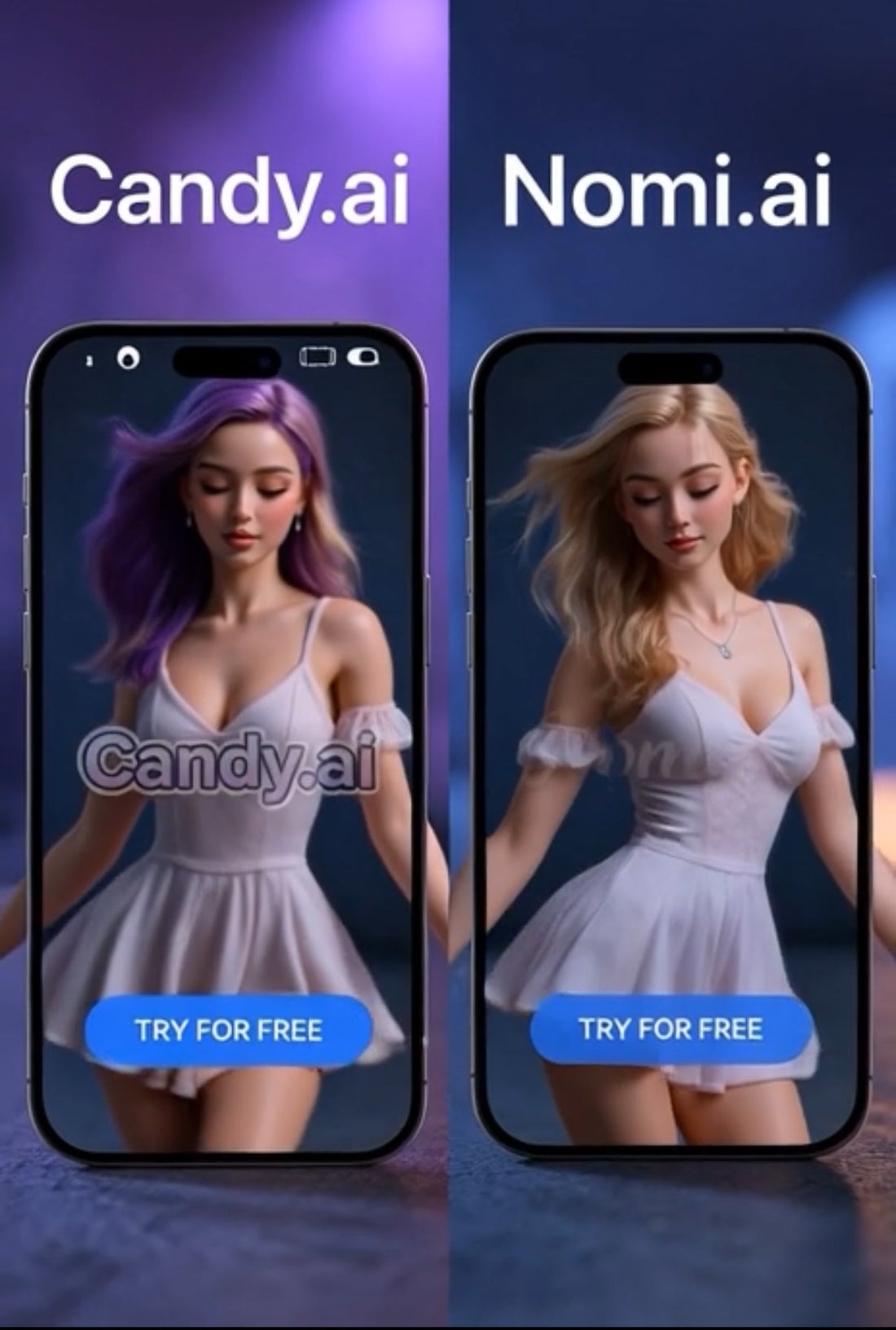 Candy.ai vs Nomi.ai 2026 – Which AI Girlfriend App Is Better? - TopHoo.BeCreators